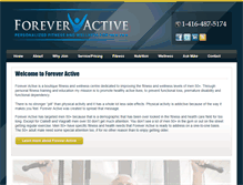 Tablet Screenshot of forever-active.com